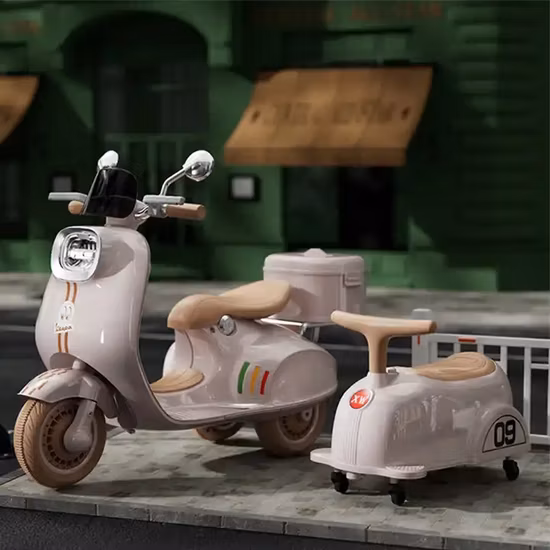 Лицензированный Vespa электрический детский мотоцикл, 12 В, игрушка-велосипед